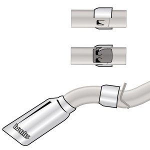 GMC Sierra 3500 Performance Exhaust - Single Rear Exit - Banks Power - Monster Exhaust System with Chrome SideKick Tip - Chrome - `17-`19